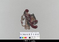 藏品(中國湖北皮影戲偶頭-武生)的圖片